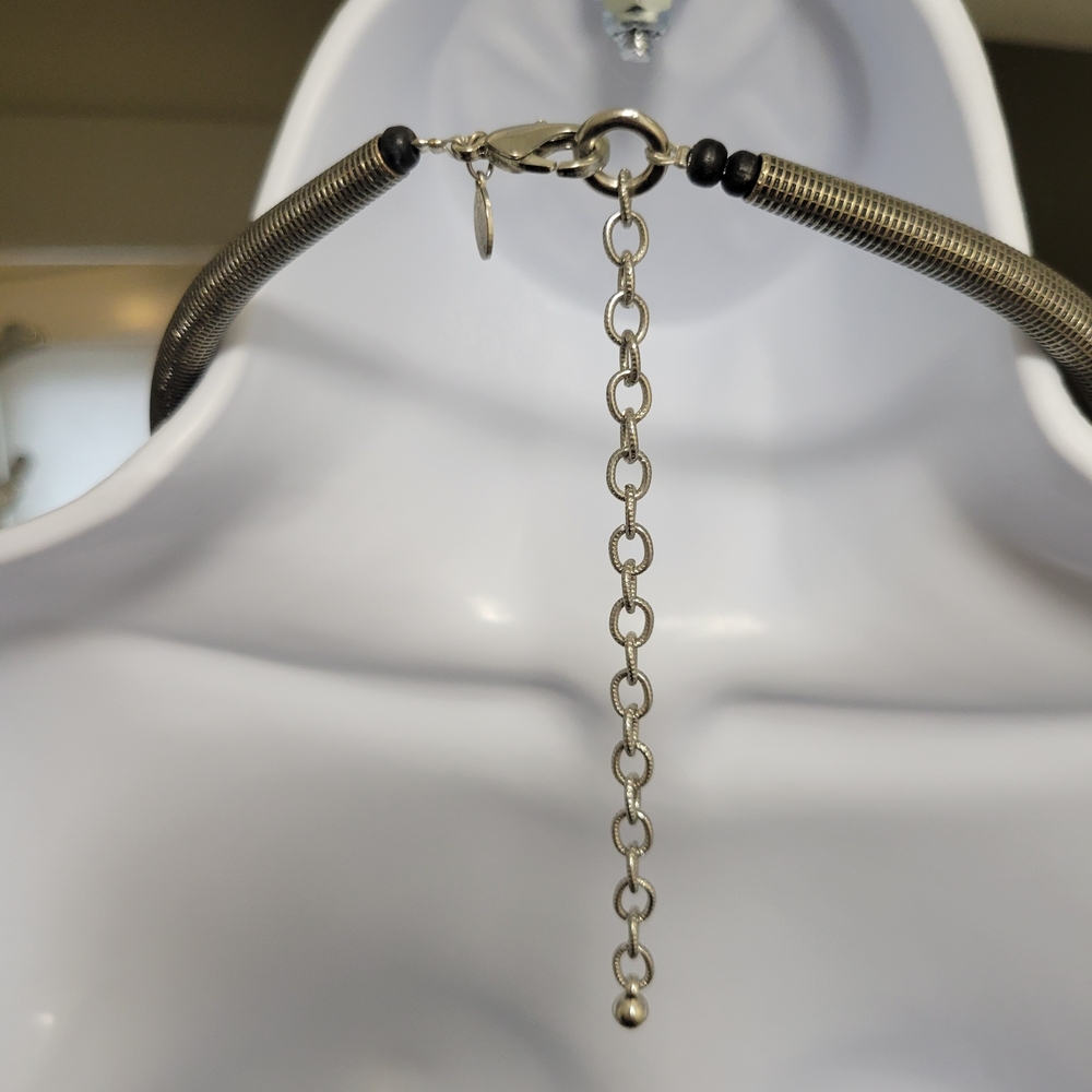 Chico's Black and Cream Multi-Strand Necklace - Picture 5 of 6